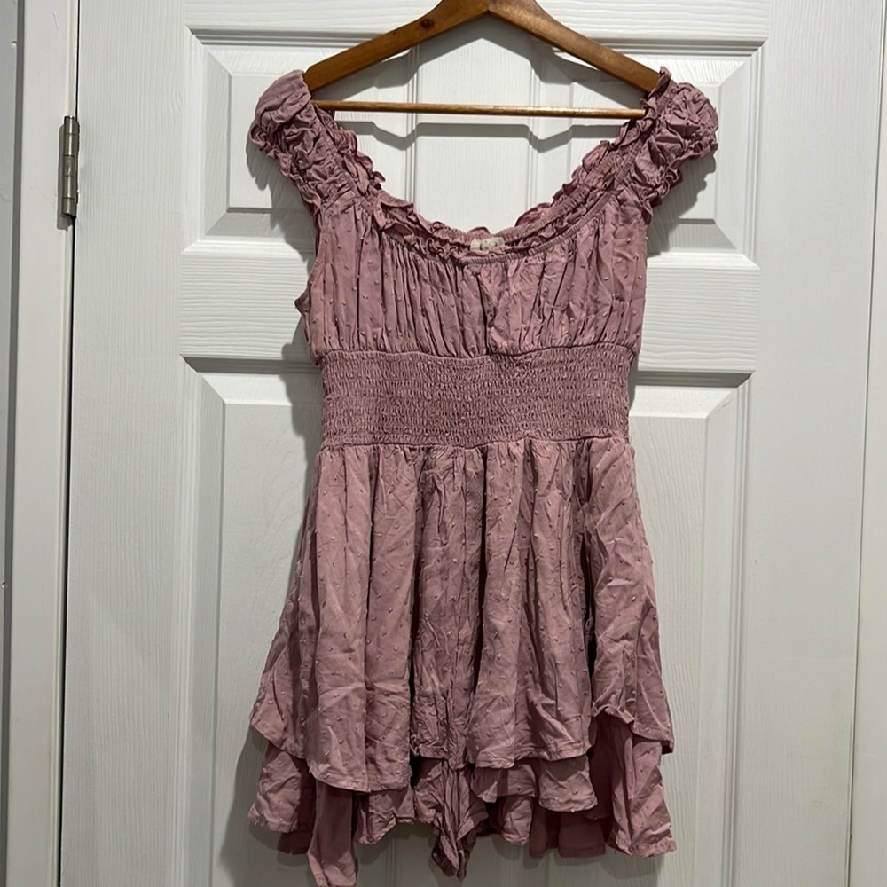 Urban Outfitters Pink/Purple Romper Size Medium